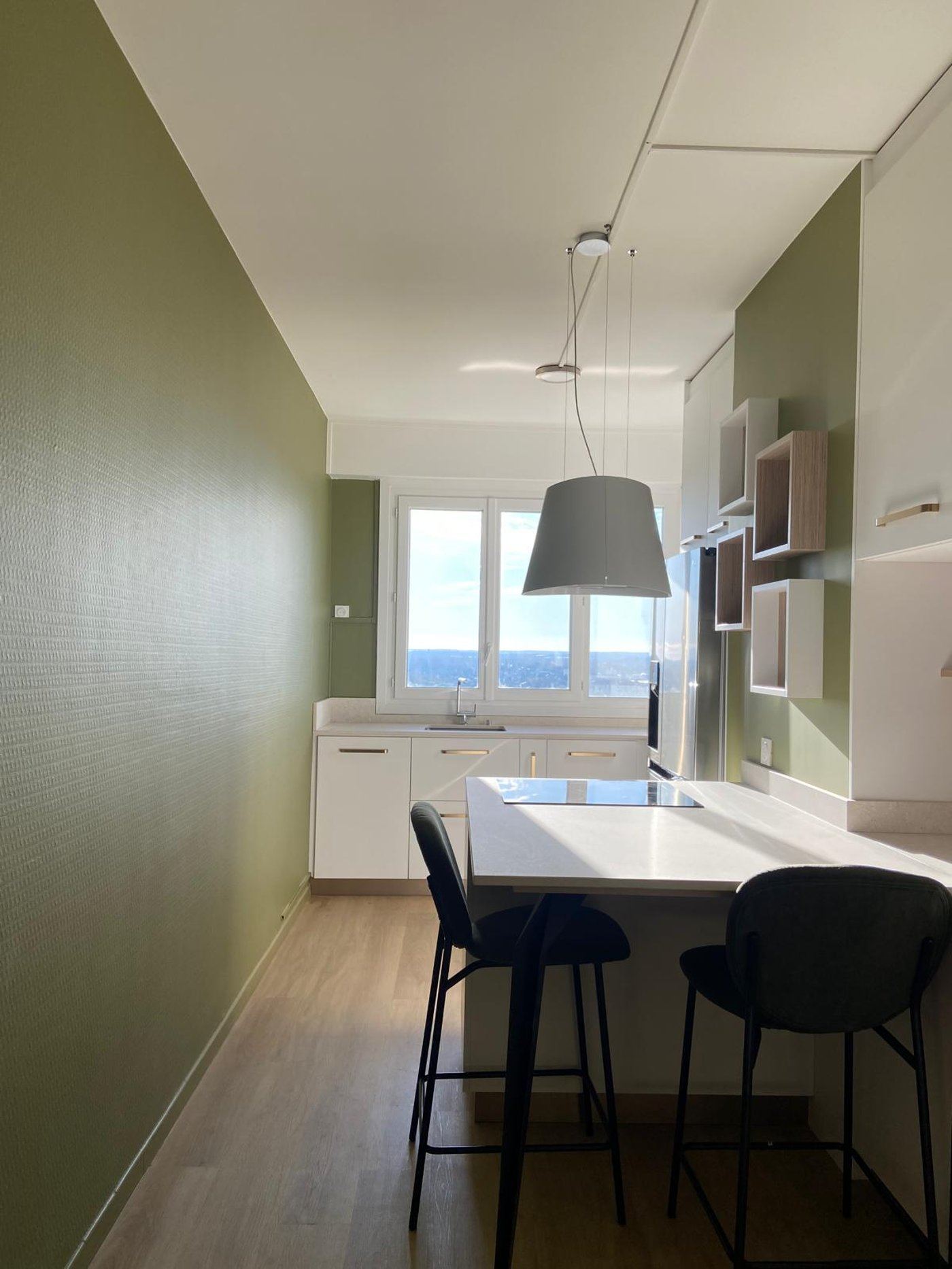 Détail de la cuisine du projet Delattre